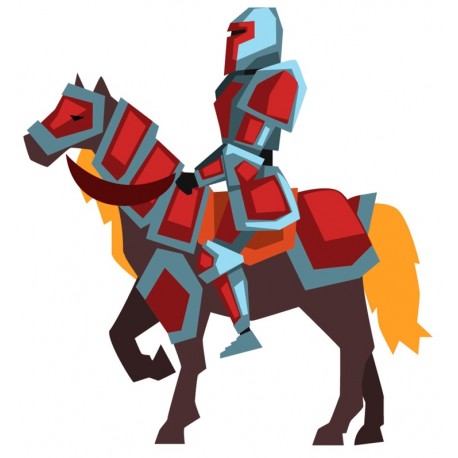 Sticker casque de chevalier