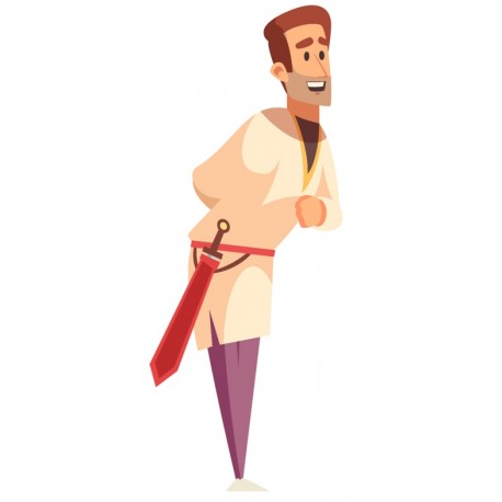 Sticker princesse bleu