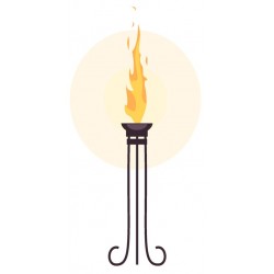 Sticker statue moyen age