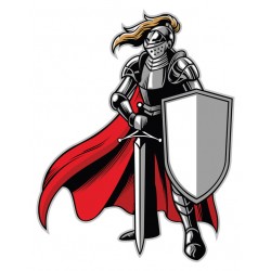 Sticker sur trone dans chateau