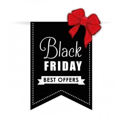 Sticker Black Friday noir
