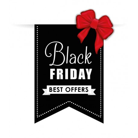 Sticker Black Friday noir