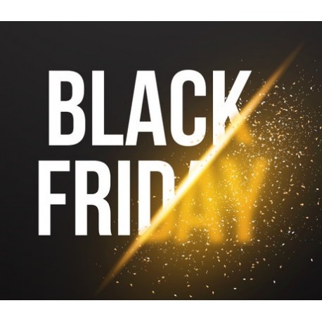 Sticker Black Friday noeud rouge