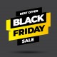 Sticker Black Friday flash