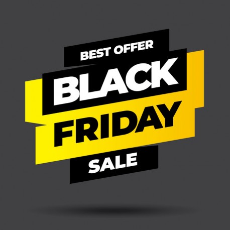 Sticker Black Friday flash