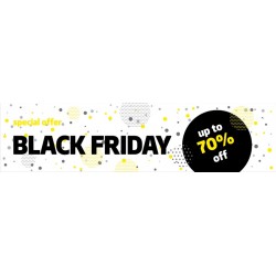 Sticker Black Friday jaune