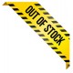 Sticker destockage jaune