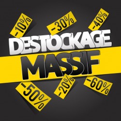 Sticker destockage coin