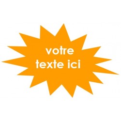 Sticker flash prix bleu a personnaliser