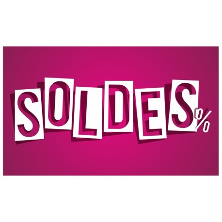 Sticker soldes bleu