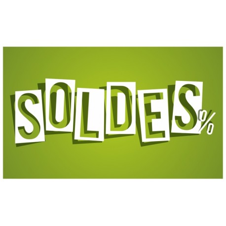 Sticker soldes rose violet