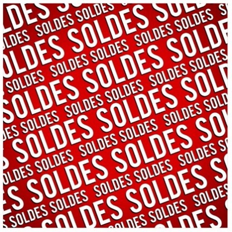 Stickers soldes bleu