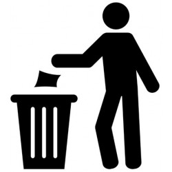 Adhesif poubelle picto