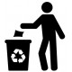 Adhesif poubelle picto