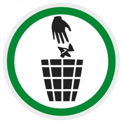 Adhesif poubelle picto