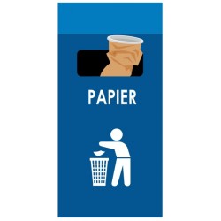 Adhesif poubelle verre