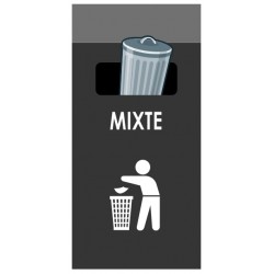 Adhesif poubelle papier