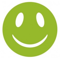 Sticker Emoji vert content