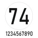 Sticker Numéro (avec fond rond)