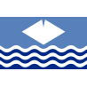 Sticker drapeau ile de wight