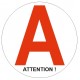 Autocollant Attention Jeune Conducteur