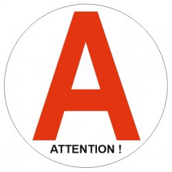 Autocollant Attention Jeune Conducteur