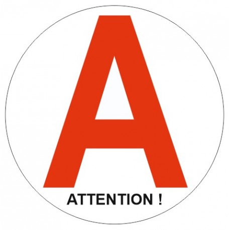 Autocollant Attention Jeune Conducteur