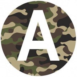 Autocollant A militaire