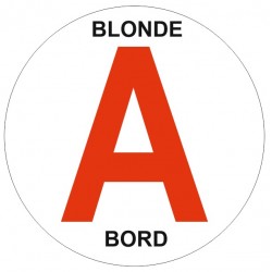 Autocollant A blonde a bord