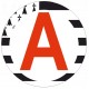 Autocollant A as au volant