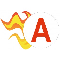 Autocollant A flamme