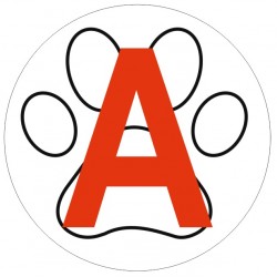 Autocollant A patte chien