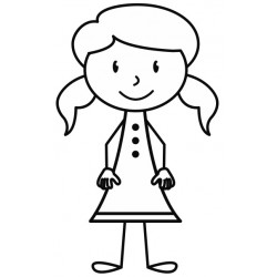 Sticker fille ado