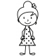 Sticker enfant fille
