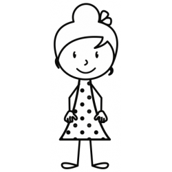 Sticker enfant fille