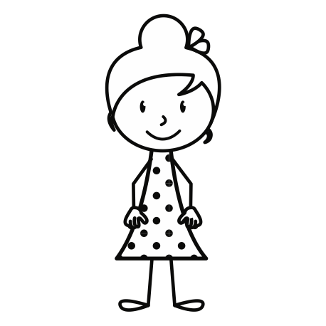 Sticker enfant fille