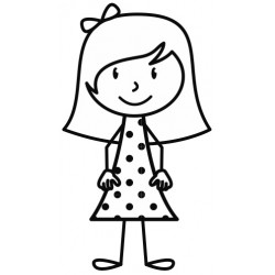Sticker petite fille 2