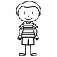 Sticker enfant garcon