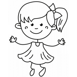 Sticker petite fille 3