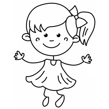 Sticker petite fille 3