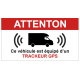 Sticker GPS alarme voiture