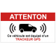 Sticker GPS alarme camping car