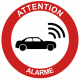 Autocollant alarme vehicule + GPS