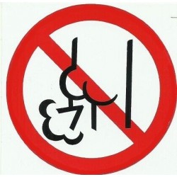 Sticker interdiction de peter