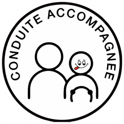 Autocollant Conduite accompagnée Peur