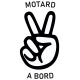 Autocollant Motard à Bord