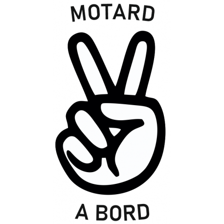 Autocollant Motard à Bord