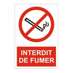 Autocollant ne pas fumer (noir)