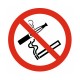 Autocollant interdit de fumer et vapoter