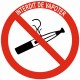 Pictogramme interdit de vapoter